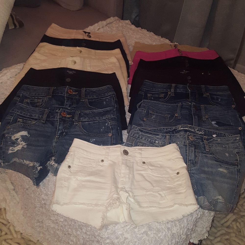 Lot of 13 American Eagle Shorts Sizes 0 - Picture 5 of 5