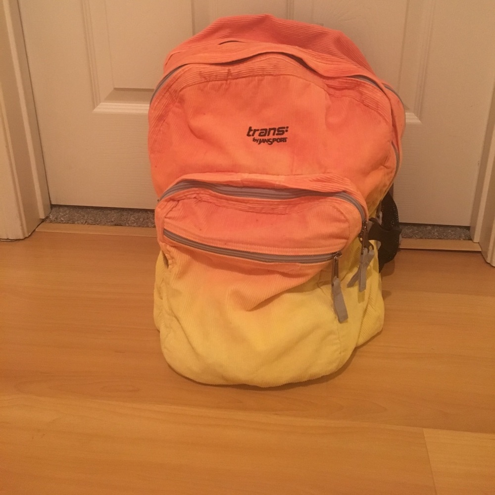 Custom Jansport trans corduroy backpack