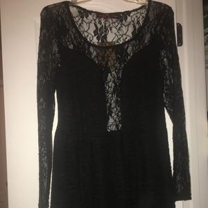Black lace dress