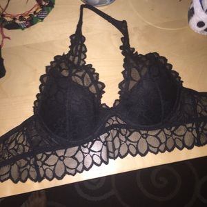 vs pink halter bralette