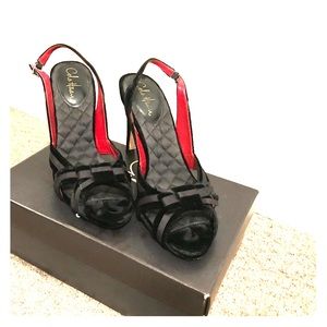 Size 10.5 Cole Haan Velvet Bow Slingback