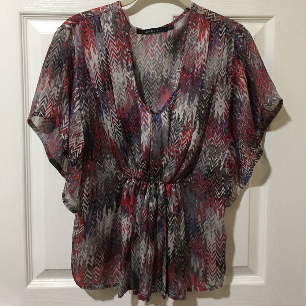 Ark & Co. flutter sleeve top
