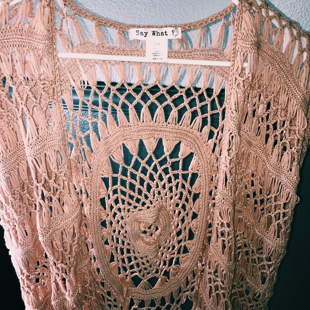 Long pick cardigan