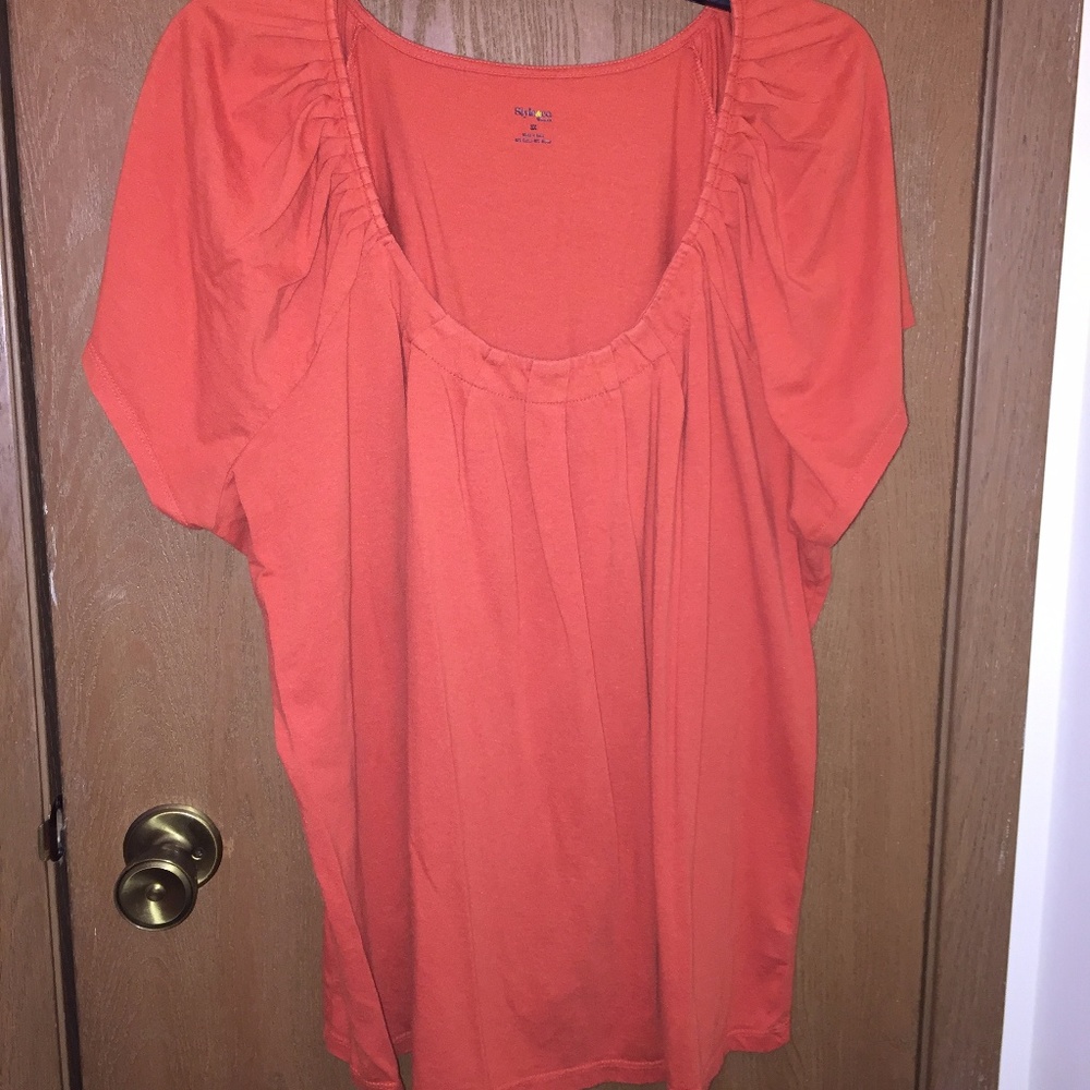 Style & Co orange tee