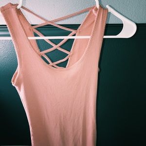 Long pink dress from Forever 12