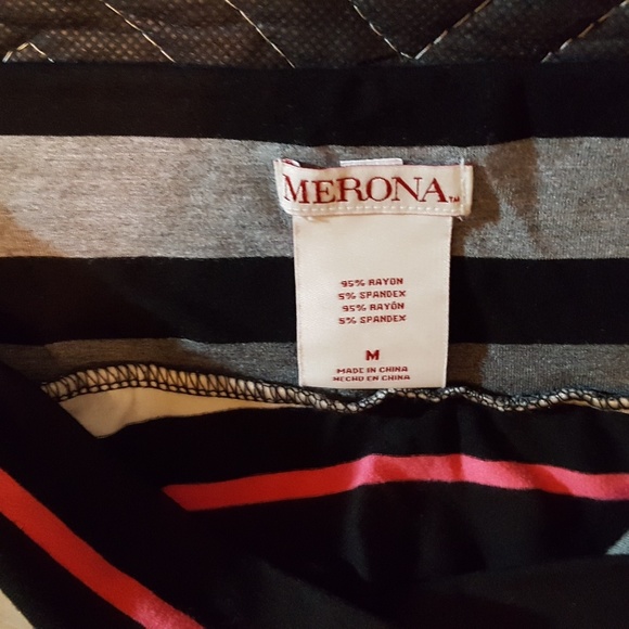 Merona Juniors striped swing skirt - Picture 2 of 2