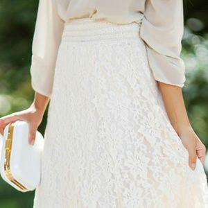 Lace maxi skirt