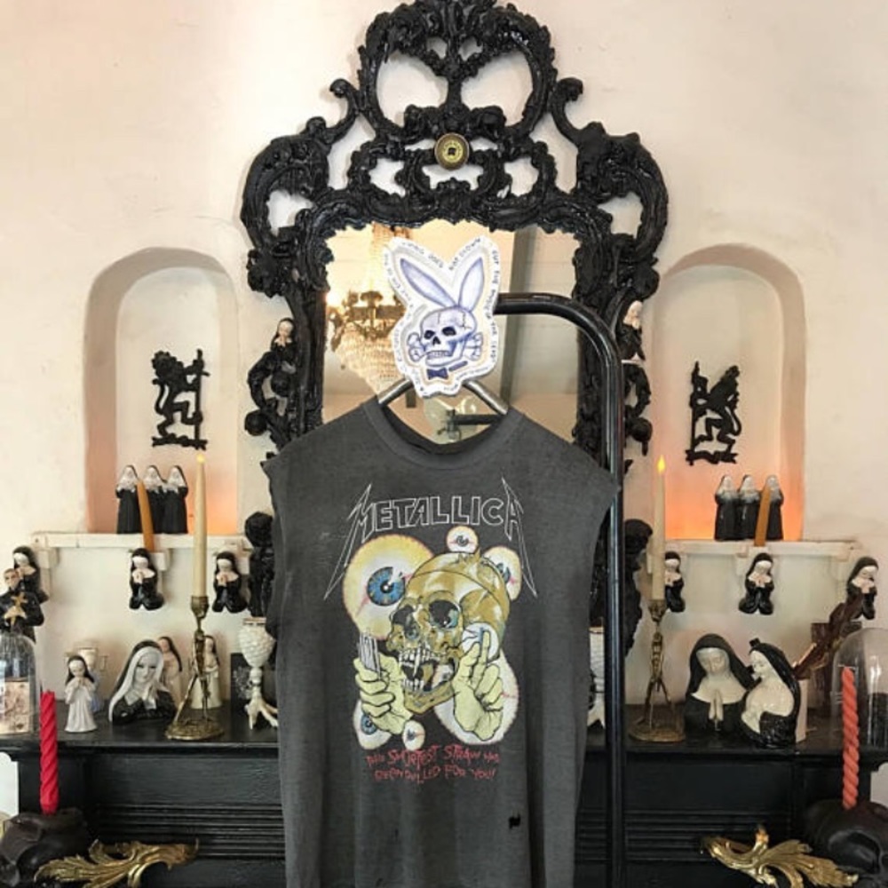 Vintage Metallica tee  88' Metal concert tshirt