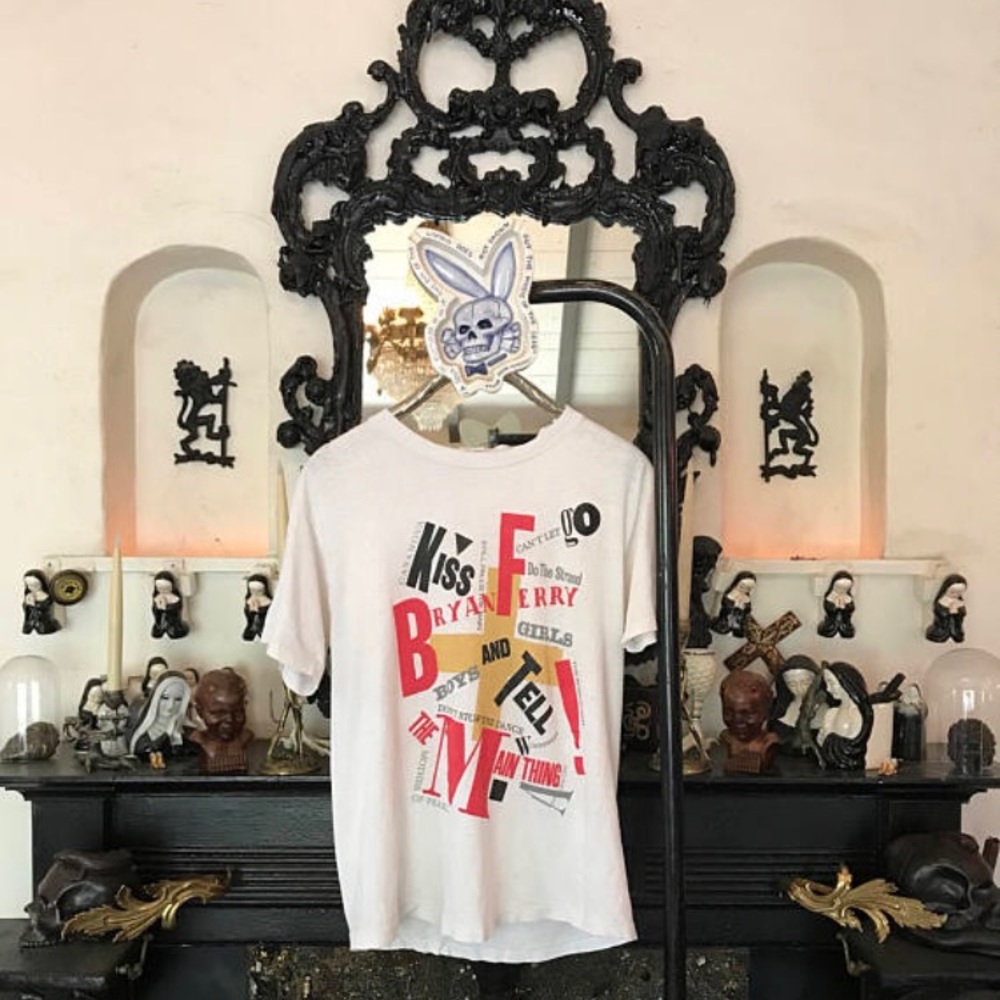 Vintage Brian Ferry Shirt 80s Concert Tee R. Music
