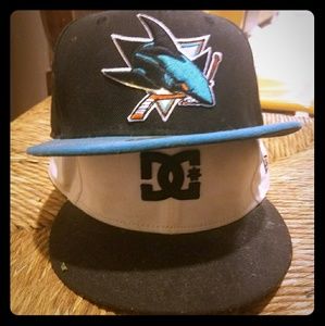 2 size 7.5 hats. NHL SHARKS & DC