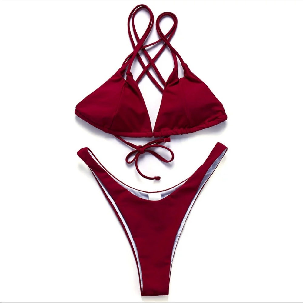 Wine red Bikini
