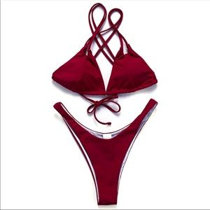 Wine red Bikini