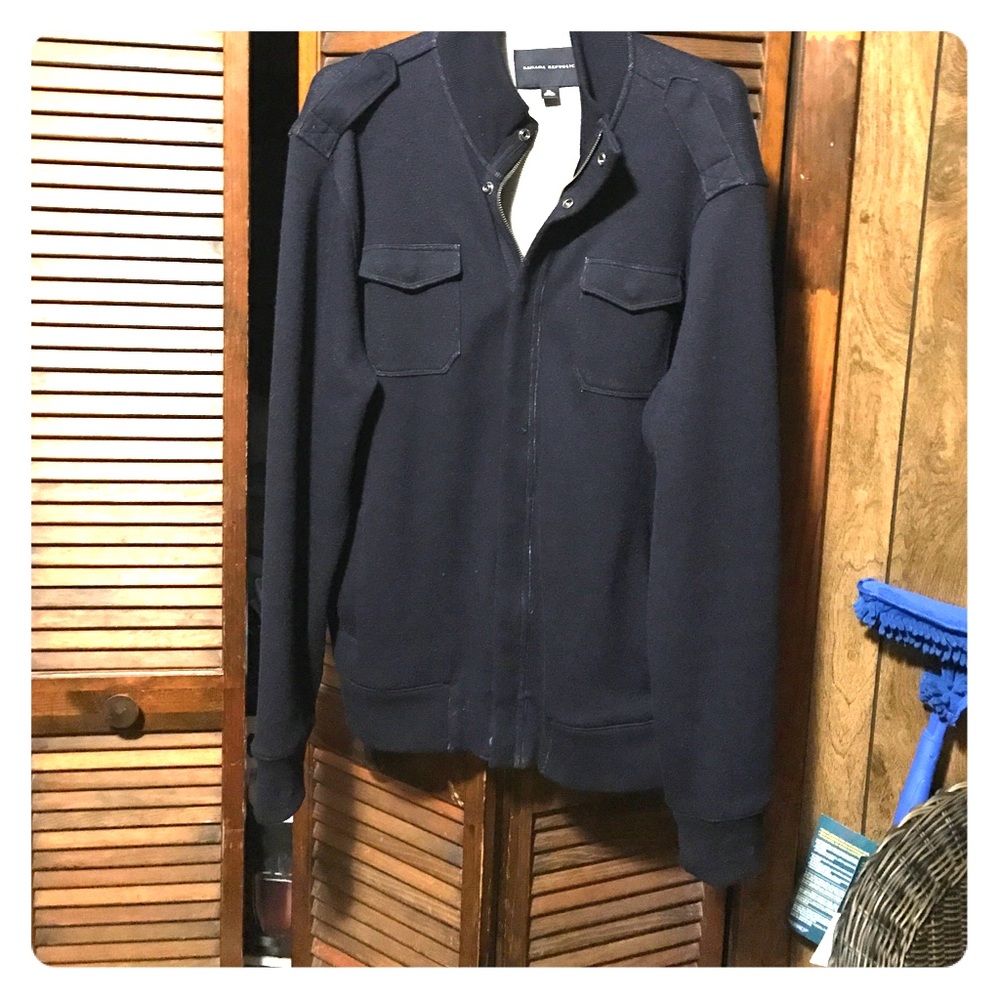 Men’s Banana Republic Wool Blend Full Zip Sweater