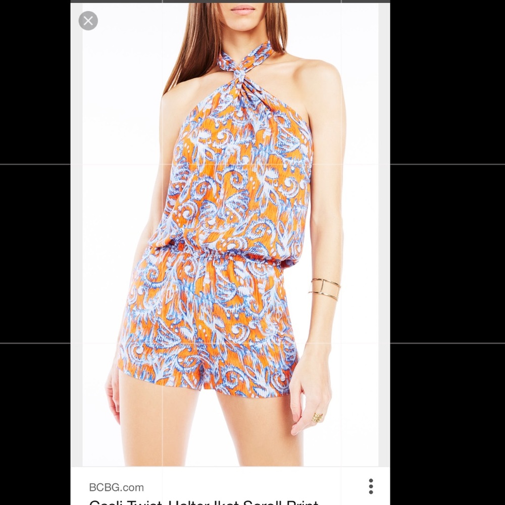 NWT BCBG Maxazria halter romper XXS