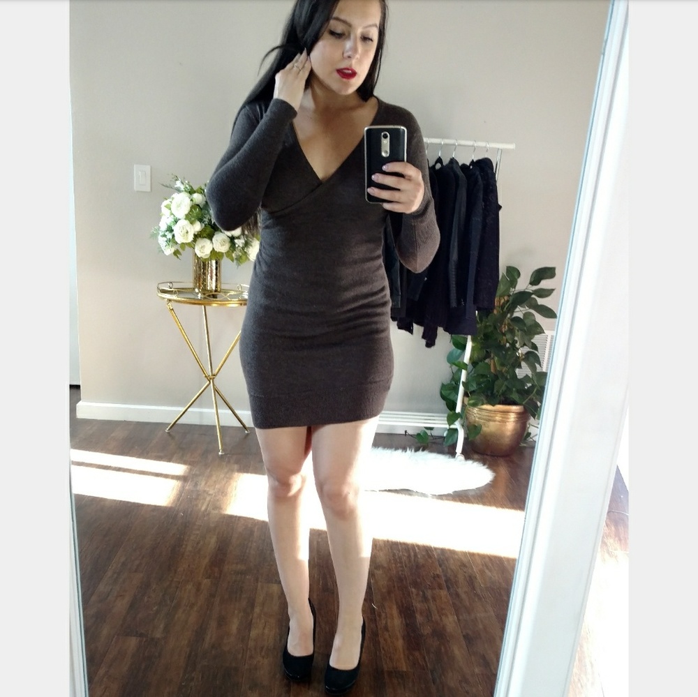 ❄ WINTER SALE Ann Taylor Loft Brown Bodycon Dress
