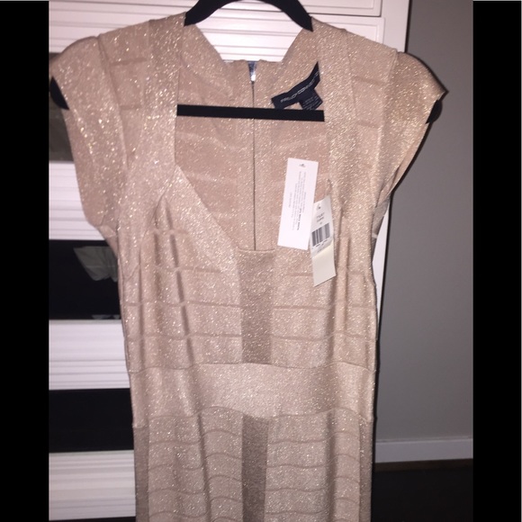 French Connection banded bodycon dress size 10 USA - Picture 3 of 3