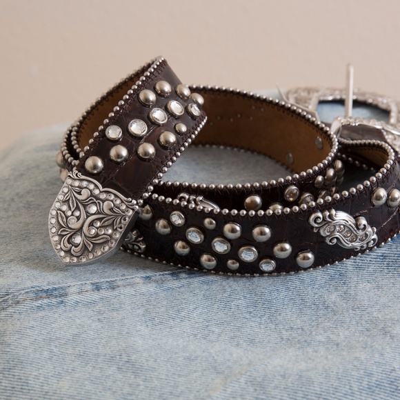 Justin Boots Western Belt with Swarovski Crystals main image 6