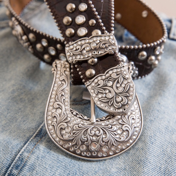 Justin Boots Western Belt with Swarovski Crystals main image 4