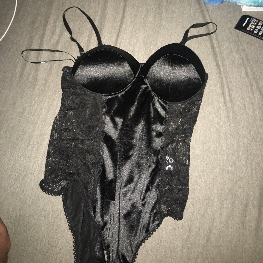 Black lace bodysuit
