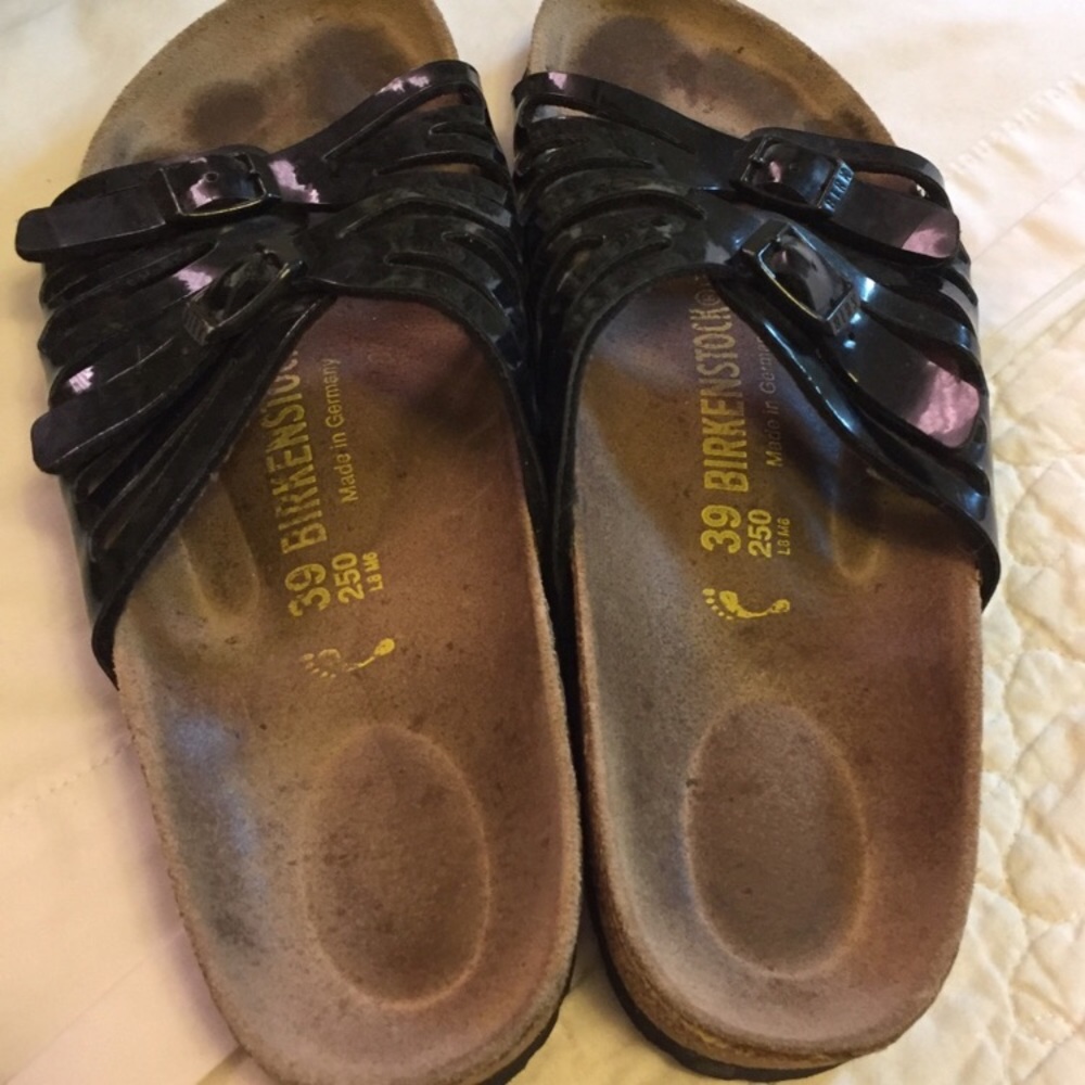 Black Birkies Birkenstock Granada sandals
