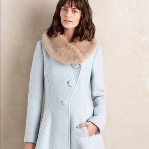 Rare Beatrix Collar Anthropologie coat