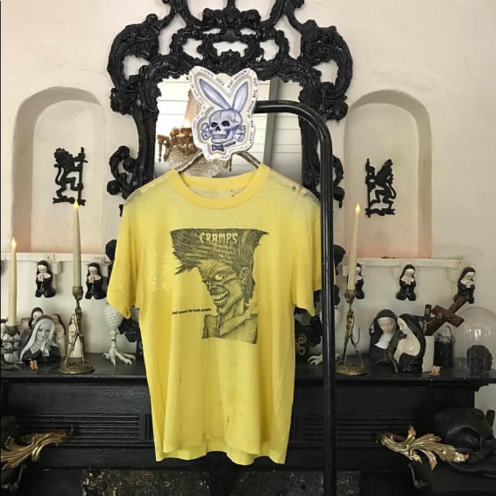 The Cramps shirt vintage 80s paper thin punk tee
