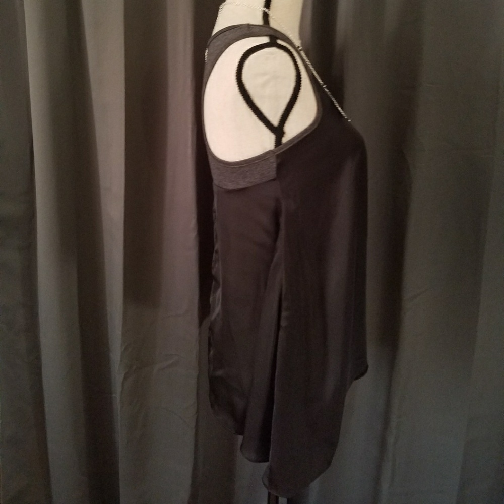 SATIN RACER BACK SLEEVELESS TOP - Picture 4 of 4