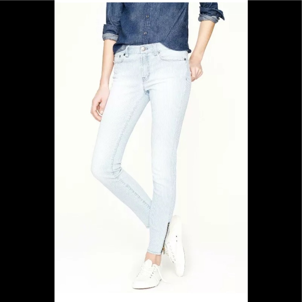 Jcrew cropped railroad wash jeans size 30