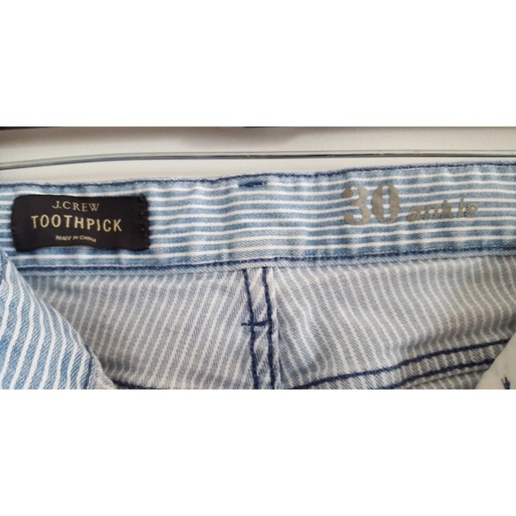 Jcrew cropped railroad wash jeans size 30 - Picture 4 of 5