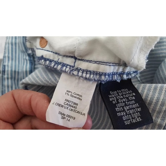 Jcrew cropped railroad wash jeans size 30 - Picture 5 of 5