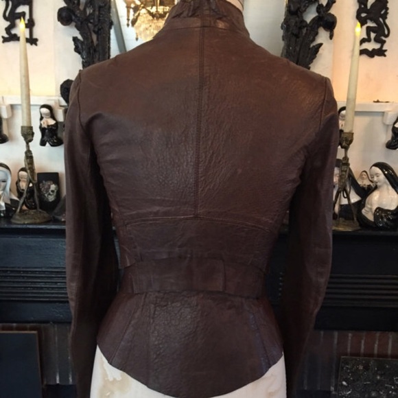 Leather jacket woman goth clothing F/W 2017 lamb - Picture 3 of 4