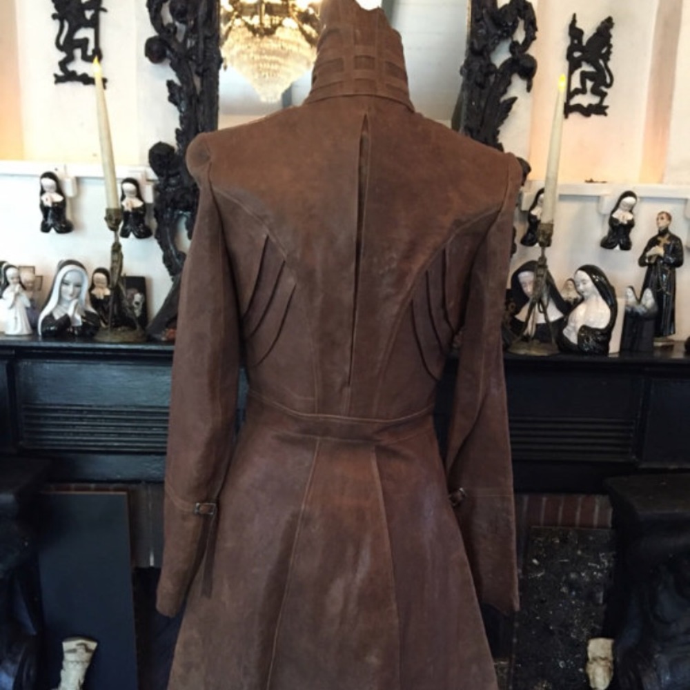 Leather coat woman clothing goat leather f/w 2017 - Picture 2 of 5