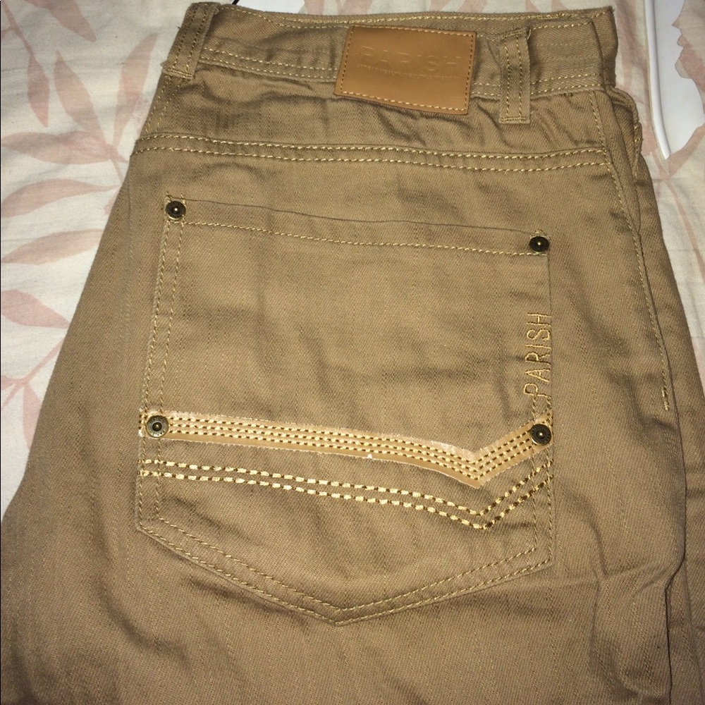 Tan Parish nation jeans