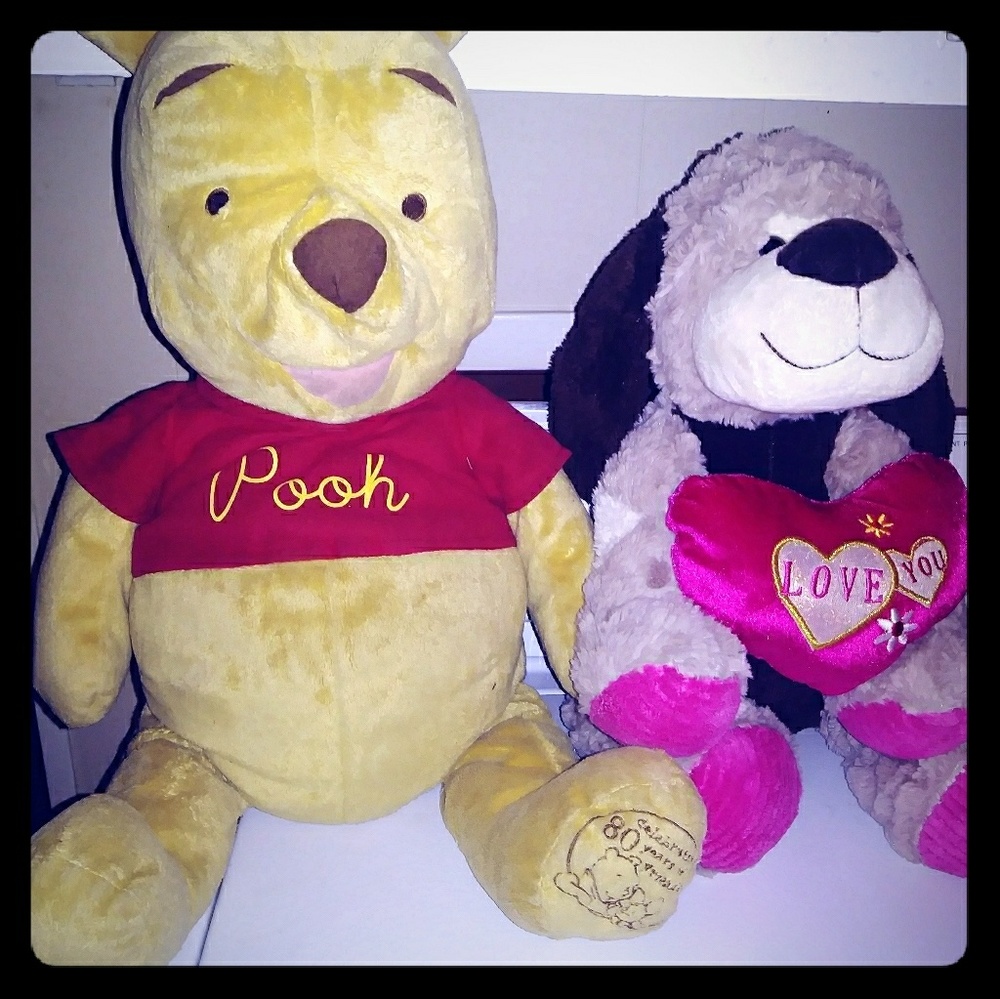 Two teddy bears