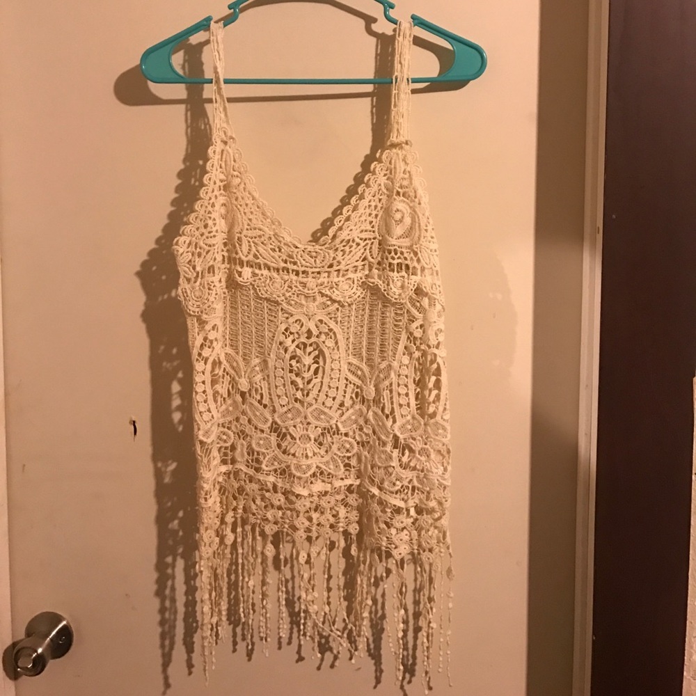 Crochet Cream top