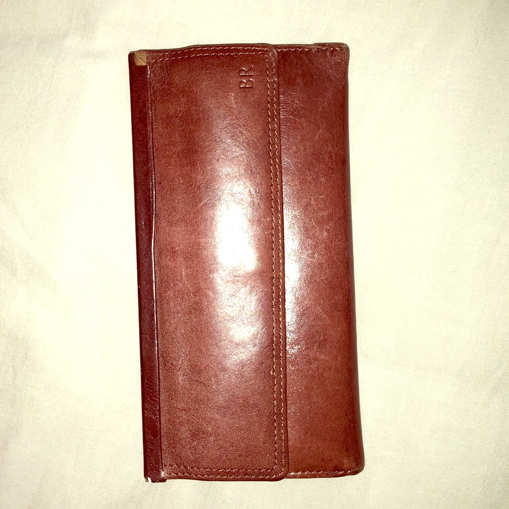 Brown Leather Wallet - Banana Republic