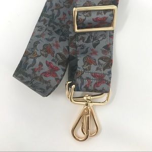 Guitar Handbag Adjustable Strap Boho Blue Floral