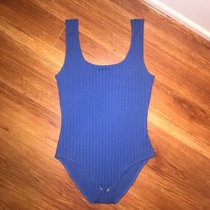 Blue bodysuit