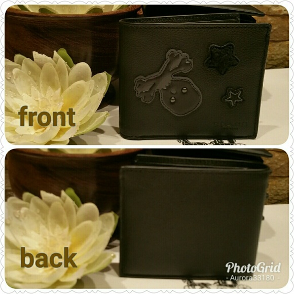 LAST ONE!!!  NEW Coach Compact ID "Skull" Wallet - Picture 2 of 5