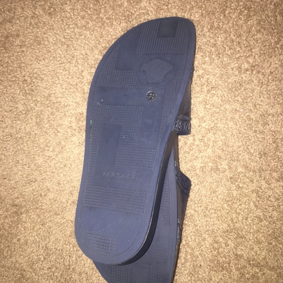 Blue Versace Slides(Real)