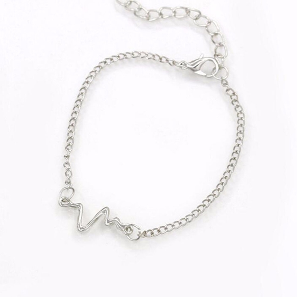 Silver Life Line Bracelet