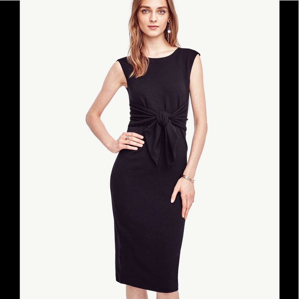 🆕Ann Taylor tie front sheath dress - Picture 3 of 6