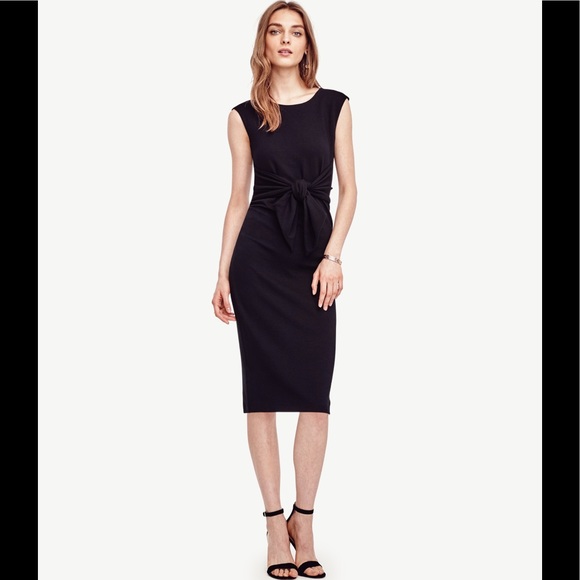 🆕Ann Taylor tie front sheath dress - Picture 2 of 6