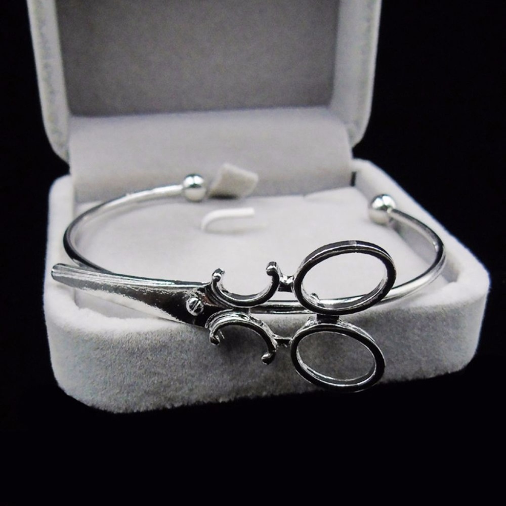 Silver Scissor Cuff Bracelet