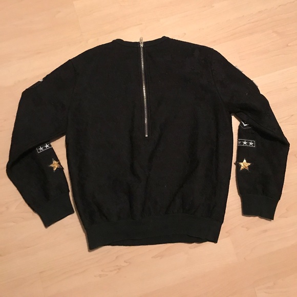 Patch lace black sweatshirt - Picture 3 of 5