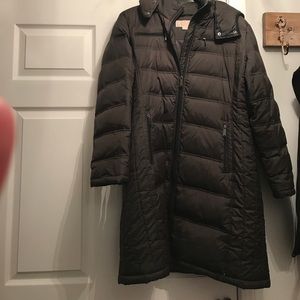 Dark Olive green michael kors winter jacket