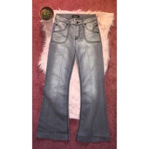 NWOT Cache Ombre wide leg jean