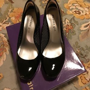 Madden Girl Black Patent Leather Pumps