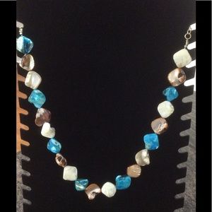 Multi-color shell necklace