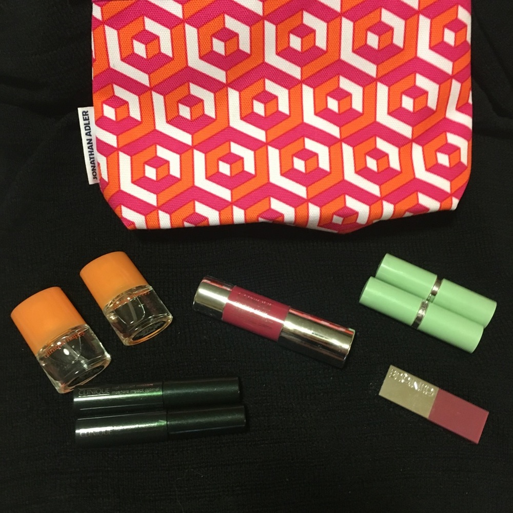 CLINIQUE NEW makeup w Jonathan Adler Bag a steal!!
